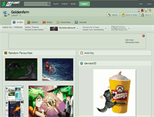 Tablet Screenshot of goldenfern.deviantart.com