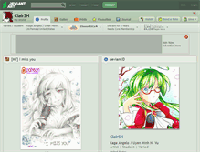 Tablet Screenshot of clairsh.deviantart.com