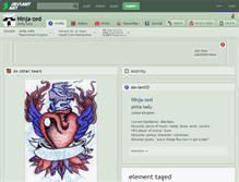Tablet Screenshot of ninja-zed.deviantart.com
