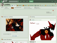 Tablet Screenshot of lunatikaa.deviantart.com