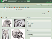 Tablet Screenshot of lazy-k-art.deviantart.com