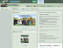 Tablet Screenshot of downtonabbey.deviantart.com