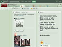 Tablet Screenshot of icommission.deviantart.com