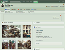Tablet Screenshot of emilydanger.deviantart.com