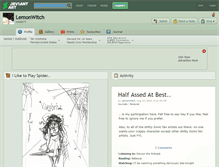 Tablet Screenshot of lemonwitch.deviantart.com