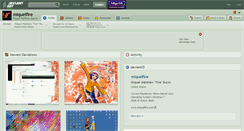 Desktop Screenshot of miquelfire.deviantart.com