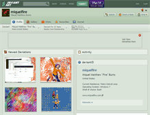 Tablet Screenshot of miquelfire.deviantart.com