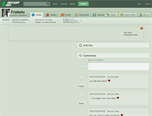 Tablet Screenshot of froskelu.deviantart.com