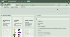 Desktop Screenshot of evafreed13.deviantart.com
