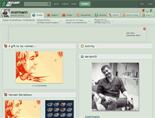 Tablet Screenshot of exermann.deviantart.com