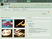 Tablet Screenshot of inside-voice.deviantart.com