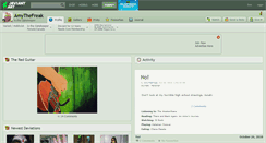 Desktop Screenshot of amythefreak.deviantart.com