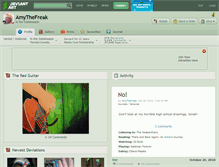 Tablet Screenshot of amythefreak.deviantart.com