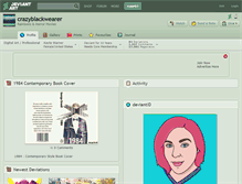 Tablet Screenshot of crazyblackwearer.deviantart.com
