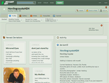 Tablet Screenshot of howlingcoyotendn.deviantart.com