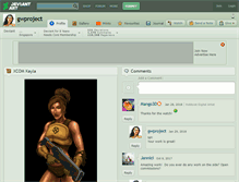 Tablet Screenshot of gwproject.deviantart.com