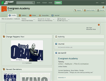 Tablet Screenshot of evergreen-academy.deviantart.com