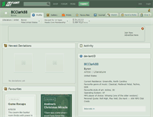 Tablet Screenshot of bcclark88.deviantart.com