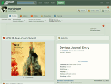 Tablet Screenshot of mariahager.deviantart.com