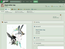 Tablet Screenshot of black-letter-day.deviantart.com