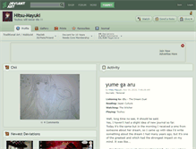 Tablet Screenshot of hitsu-mayuki.deviantart.com