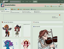 Tablet Screenshot of dynastygoddess.deviantart.com