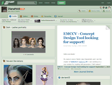 Tablet Screenshot of dianahold.deviantart.com