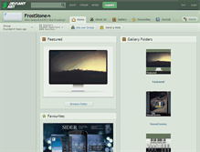 Tablet Screenshot of froststone.deviantart.com