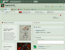 Tablet Screenshot of dragonsrule-89.deviantart.com