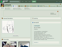 Tablet Screenshot of lemmy26.deviantart.com
