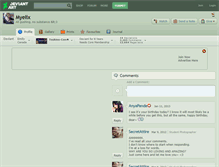 Tablet Screenshot of myelix.deviantart.com