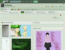 Tablet Screenshot of nexremeo.deviantart.com