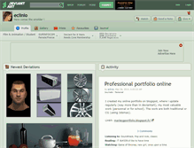 Tablet Screenshot of eclinio.deviantart.com