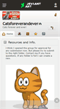 Mobile Screenshot of catsforeverandever.deviantart.com