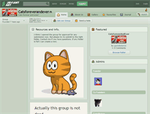 Tablet Screenshot of catsforeverandever.deviantart.com