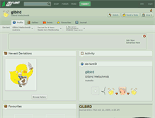 Tablet Screenshot of gilbird.deviantart.com