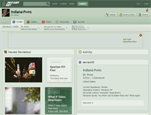 Tablet Screenshot of indiana-pwns.deviantart.com
