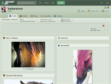 Tablet Screenshot of barbarolover.deviantart.com