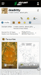 Mobile Screenshot of deadkitty.deviantart.com