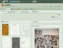 Tablet Screenshot of deadkitty.deviantart.com