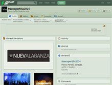 Tablet Screenshot of francoportilla2004.deviantart.com
