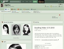 Tablet Screenshot of nightfox.deviantart.com