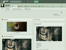 Tablet Screenshot of latvieri.deviantart.com