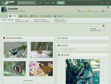 Tablet Screenshot of choostar.deviantart.com