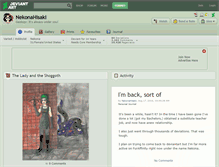 Tablet Screenshot of nekonahisaki.deviantart.com