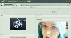 Desktop Screenshot of deathlyvampire.deviantart.com