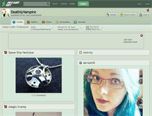 Tablet Screenshot of deathlyvampire.deviantart.com