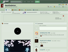Tablet Screenshot of mayuthedemon.deviantart.com