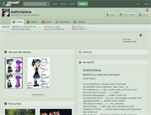 Tablet Screenshot of gothicselena.deviantart.com