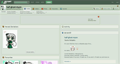 Desktop Screenshot of half-ghost-myon.deviantart.com